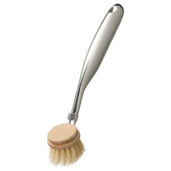 Ikea Välvårdad dish-washing brush, stainless steel/beech offer
