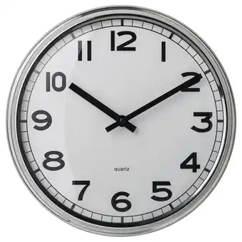 Ikea Pugg wall clock, low-voltage/stainless steel, 32 cm offer
