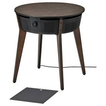 Ikea Starkvind table with air purifier, additional gas filter stained oak veneer/dark brown offer