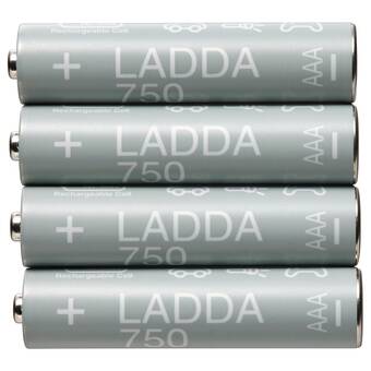 Ikea Ladda rechargeable battery, hr03 aaa 1.2v, 750mah offer