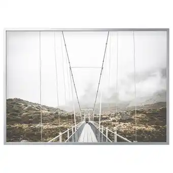 Ikea Björksta picture with frame, other side of the bridge/aluminium-colour, 200x140 cm offer