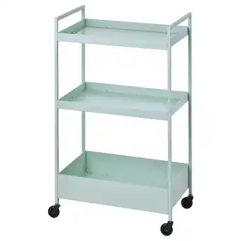 Ikea Nissafors trolley, pale green, 50.5x30x83 cm offer