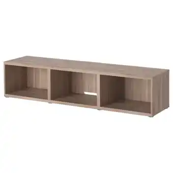 Ikea Bestå tv bench, grey stained walnut effect, 180x40x38 cm offer
