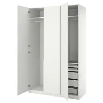 Pax / forsand wardrobe combination, white/white, 150x60x236 cm