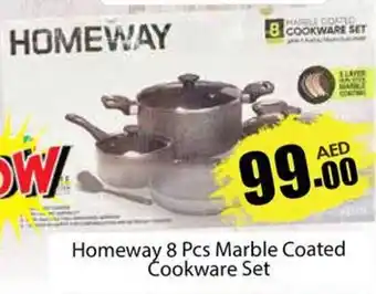 Amber Homeway 8 Pcs Marble Coated Cookware Set offer