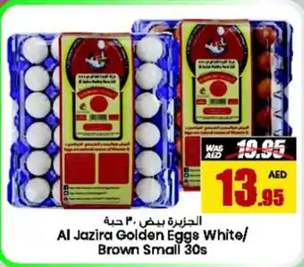 Armed forces cooperative society Al Jazira Golden Eggs White/ Brown Small 30s offer