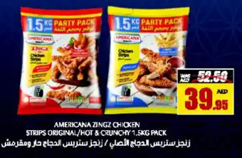 Armed forces cooperative society AMERICANA ZINGZ CHICKEN STRIPS ORIGINAL/HOT & CRUNCHY 1,5KG PACK offer