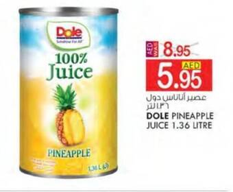KM Trading DOLE PINEAPPLE JUICE 1.36 LITRE offer