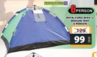 Grand Hyper Market ROYALFORD RF9513 SEASON TENT 6 PERSON offer