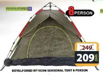 Grand Hyper Market ROYALFORRD RF10298 SEASONAL TENT 8 PERSON offer