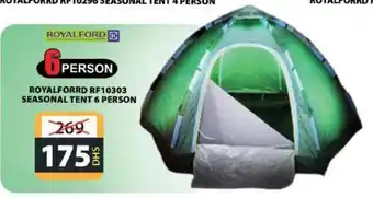 Grand Hyper Market ROYALFORRD RF10303 SEASONAL TENT 6 PERSON offer