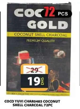 Grand Hyper Market COCO YUVI CHAR0485 COCONUT SHELL CHARCOAL 72PC offer