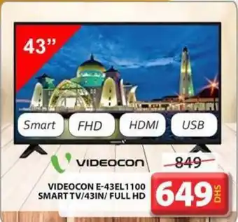 Grand Hyper Market VIDEOCON E-43EL1100 SMART TV/43IN/ FULL HD offer