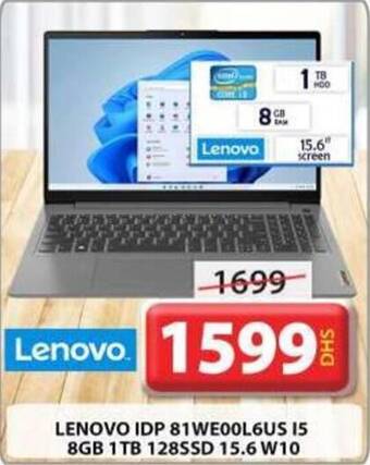 Grand Hyper Market LENOVO IDP 81WE00L6US 15 8GB 1TB 128SSD 15.6 W10 offer