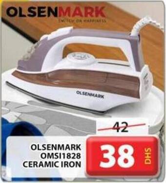 Grand Hyper Market OLSENMARK OMSI1828 CERAMIC IRON offer