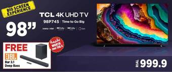 Emax TCL 4K UHD TV offer