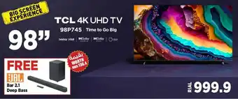 Emax TCL 4K UHD TV offer