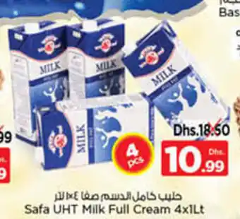 Nesto Safa UHT Milk Full Cream 4 x 1Lt offer