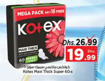 Nesto Kotex Maxi Thick Super 60's offer