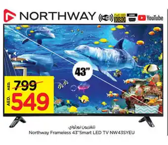 Nesto Northway Frameless 43"Smart LED TV NW43SYEU offer