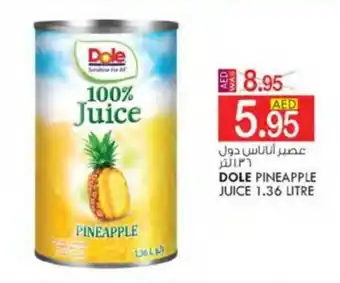 KM Trading DOLE PINEAPPLE JUICE 1.36 LITRE offer