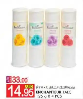 KM Trading ENCHANTEUR TALC 125 g X 4 PCS offer