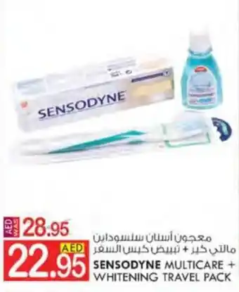 KM Trading SENSODYNE MULTICARE + WHITENING TRAVEL PACK offer