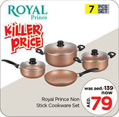 Nesto Royal Prince Non Stick Cookware Set offer