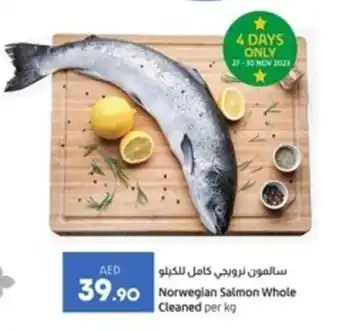 Lulu Hypermarket Norwegian Salmon Whole Cleaned per kg offer