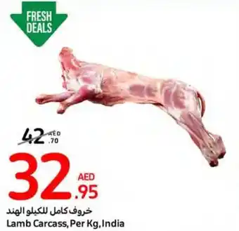 Carrefour Lamb Carcass, Per Kg offer