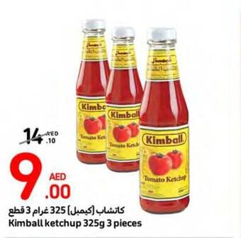 Carrefour Kimball ketchup 325g 3 pieces offer