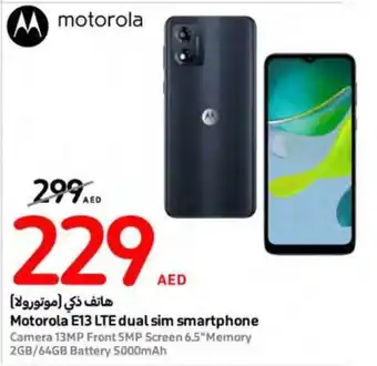 Carrefour Motorola E13 LTE dual sim smartphone offer