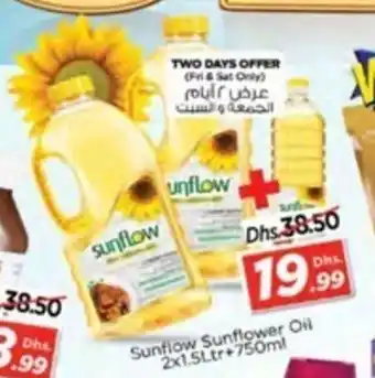 Nesto Sunflow Sunflower Oil 2 x 1.5Ltr + 750ml offer