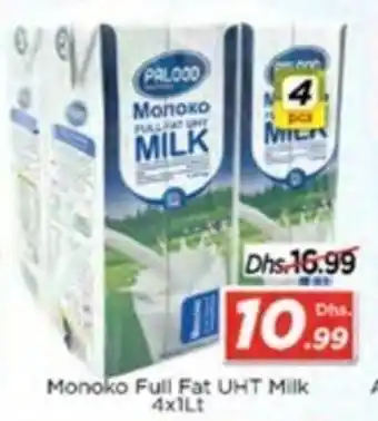 Nesto Monoko Full Fat UHT Milk 4 x 1Lt offer