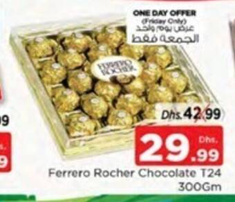 Nesto Ferrero Rocher Chocolate T24 300Gm offer