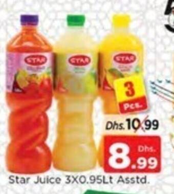 Nesto Star Juice 3 x 0.95Lt Asstd. offer