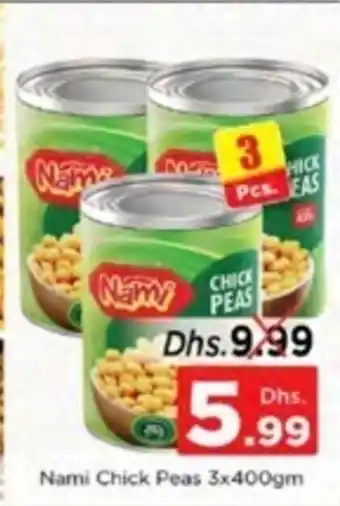 Nesto Nami Chick Peas 3 x 400gm offer
