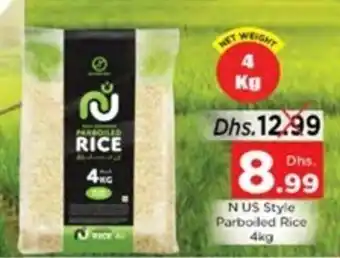 Nesto N US Style Parboiled Rice 4 kg offer