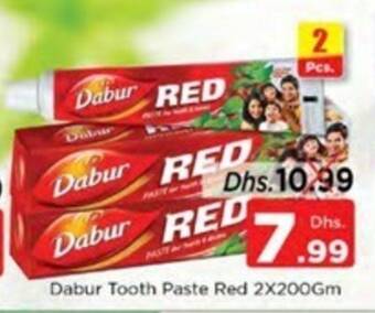 Nesto Dabur Tooth Paste Red 2 x200Gm offer