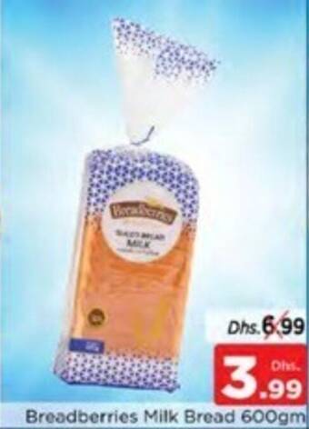 Nesto Breadberries Milk Bread 600gm offer