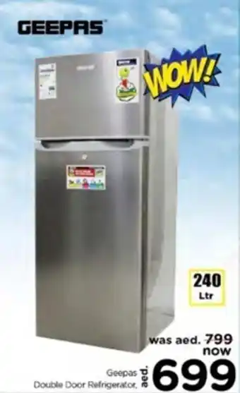 Nesto Geepas Double Door Refrigerator offer