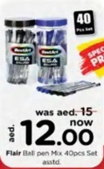 Nesto Flair Ball pen Mix 40pcs Set asstd offer