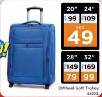 Nesto 2Wheel Soft Trolley asstd. 20" offer