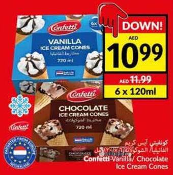 Viva Confetti Vanilla/ Chocolate Ice Cream Cones offer