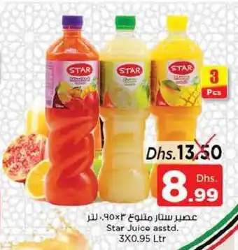 Nesto Star Juice asstd. 3 x 0.95 Ltr offer