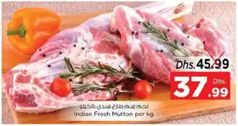 Nesto Indian Fresh Mutton per kg offer