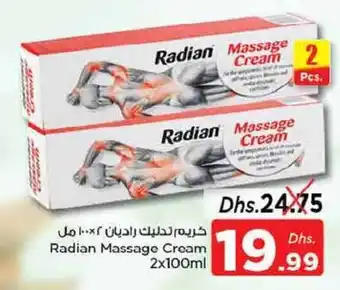 Nesto Radian Massage Cream 2 x 100ml offer