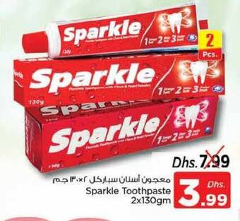 Nesto Sparkle Toothpaste 2 x 130gm offer