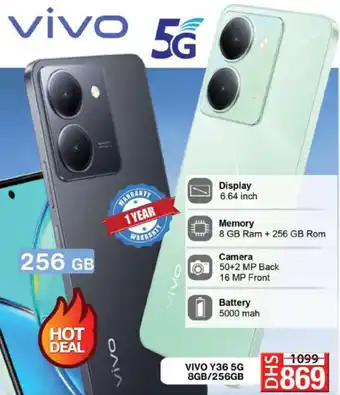Grand Hyper Market VIVO Y36 5G 8GB/256GB offer