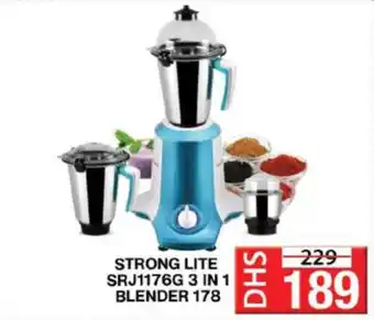 Grand Hyper Market STRONG LITE SRJ1176G 3 IN 1 BLENDER 178 offer